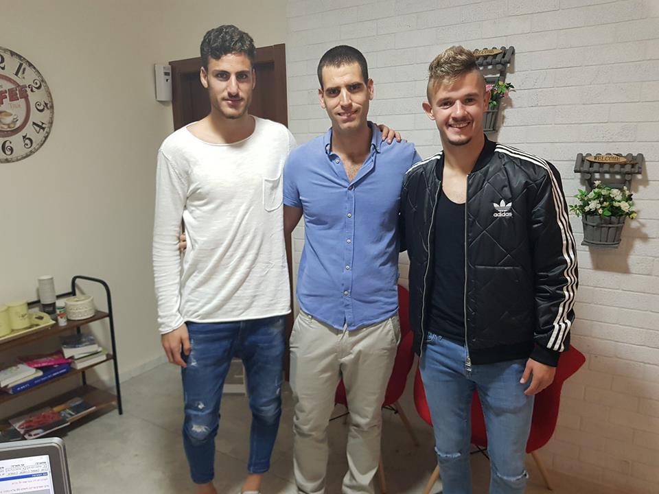 שחקני הפתעת העונה מהפועל חדרה מליגת העל מקס גרצ'קין ועומר חנין המטופלים אצלנו